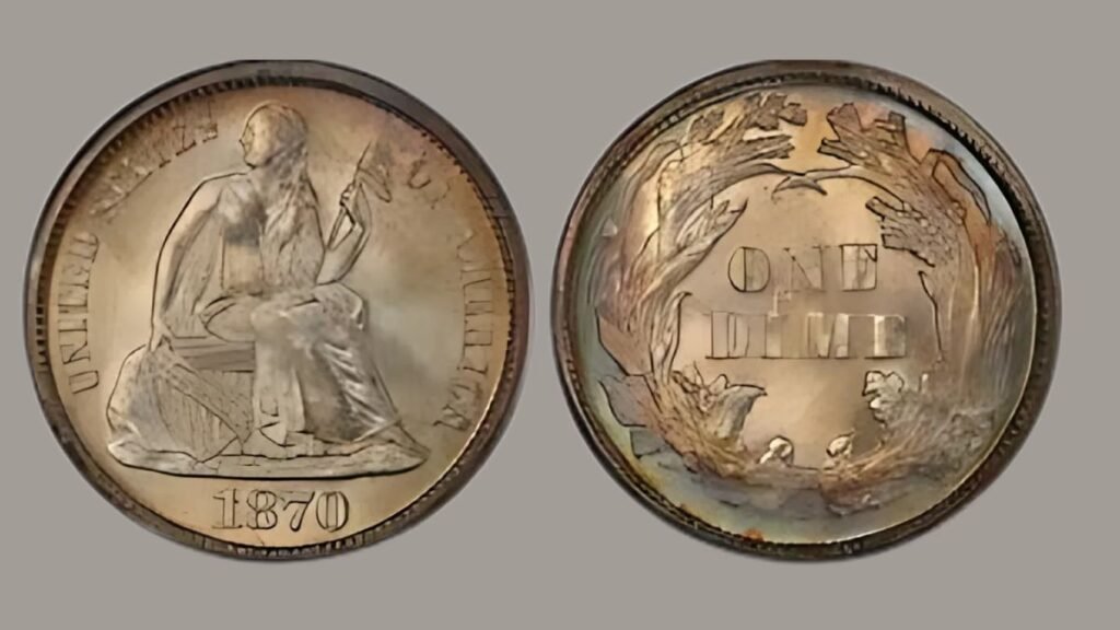 1870-S Seated Liberty Dime