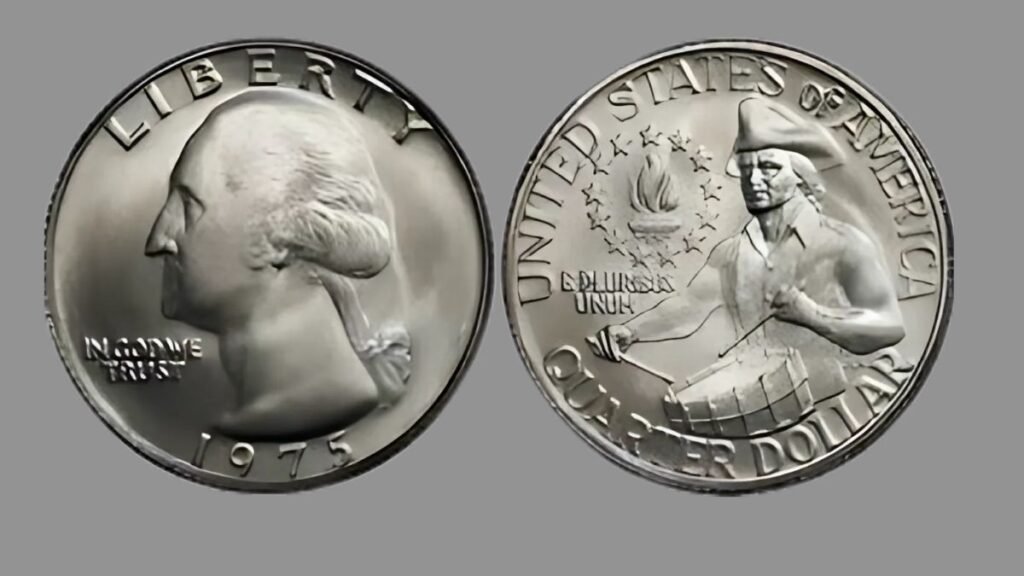  4.Quarter No Mint Mark 1975